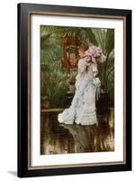 The Bunch of Lilacs, C.1875-James Tissot-Framed Giclee Print