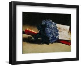 The Bunch of Violets, 1872-Edouard Manet-Framed Giclee Print