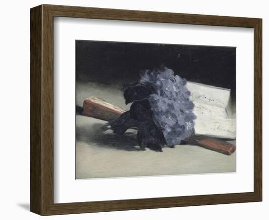 The Bunch of Violets-Edouard Manet-Framed Giclee Print