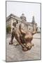 The Bund Bull in Front of the Shanghai Pudong Development Bank and Customs House-Michael DeFreitas-Mounted Photographic Print