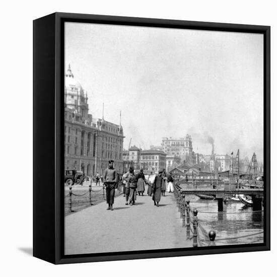 The Bund, Shanghai, China, Early 20th Century-J Dearden Holmes-Framed Stretched Canvas