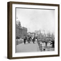 The Bund, Shanghai, China, Early 20th Century-J Dearden Holmes-Framed Photographic Print