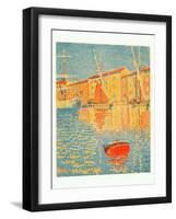 The Buoy (La Bouee), 1894-Paul Signac-Framed Giclee Print