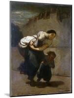 The Burden, 1850-1852-Honore Daumier-Mounted Giclee Print