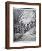 The Burden of Pride, from 'The Divine Comedy' (Purgatorio) by Dante Alighieri (1265-1321)…-Gustave Doré-Framed Giclee Print