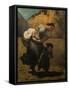 The Burden-Honore Daumier-Framed Stretched Canvas