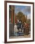 The Burgher of Delft and His Daughter, 1655-Jan Havicksz. Steen-Framed Giclee Print