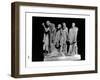The Burghers of Calais, 1889 (Plaster) (B/W Photo)-Auguste Rodin-Framed Giclee Print