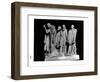 The Burghers of Calais, 1889 (Plaster) (B/W Photo)-Auguste Rodin-Framed Giclee Print