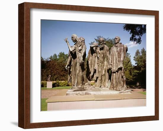 The Burghers of Calais (Bronze)-Auguste Rodin-Framed Giclee Print