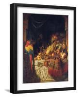 The Burgomaster's Dessert, 1860-George Lance-Framed Giclee Print