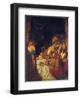 The Burgomaster's Dessert, 1860-George Lance-Framed Premium Giclee Print