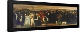 The Burial at Ornans-Gustave Courbet-Framed Giclee Print