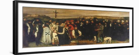 The Burial at Ornans-Gustave Courbet-Framed Giclee Print