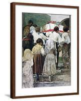 The Burial of a Child, Italy-Luigi Nono-Framed Giclee Print