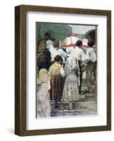 The Burial of a Child, Italy-Luigi Nono-Framed Giclee Print