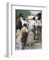 The Burial of a Child, Italy-Luigi Nono-Framed Giclee Print