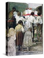 The Burial of a Child, Italy-Luigi Nono-Stretched Canvas