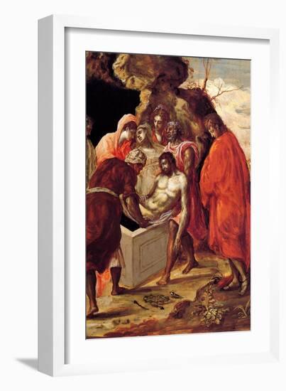 The Burial of Christ-El Greco-Framed Art Print