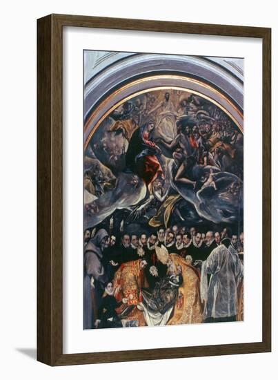 The Burial of Count Orgaz' (Detail), 1586-1588-El Greco-Framed Giclee Print