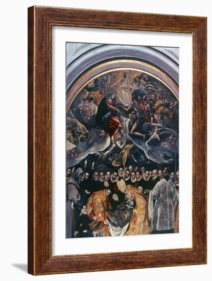 The Burial of Count Orgaz' (Detail), 1586-1588-El Greco-Framed Giclee Print