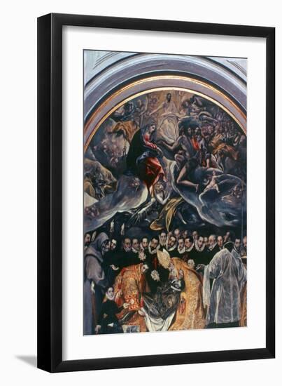 The Burial of Count Orgaz' (Detail), 1586-1588-El Greco-Framed Giclee Print