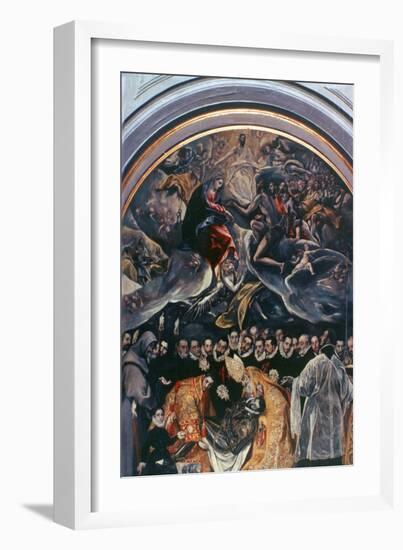 The Burial of Count Orgaz' (Detail), 1586-1588-El Greco-Framed Giclee Print