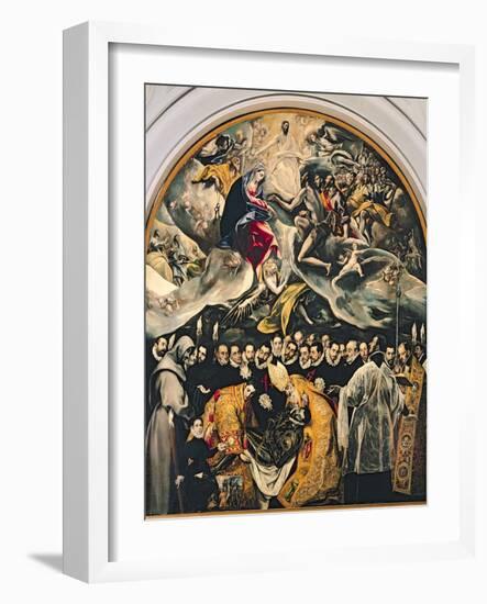 The Burial of Count Orgaz, from a Legend of 1323, 1586-88-El Greco-Framed Giclee Print