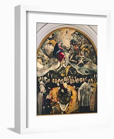 The Burial of Count Orgaz, from a Legend of 1323, 1586-88-El Greco-Framed Giclee Print