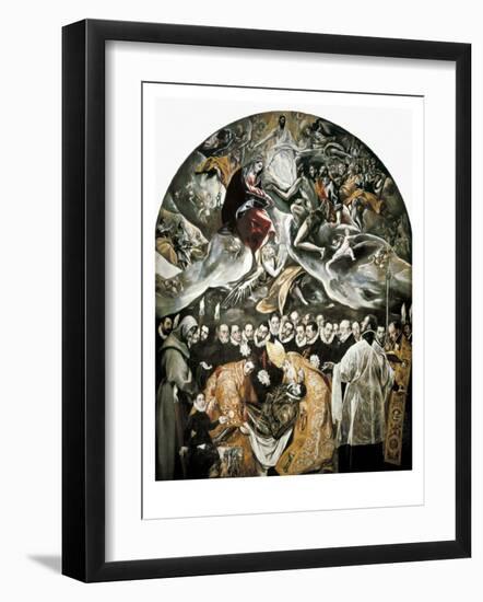 The Burial of Count Orgaz-El Greco-Framed Art Print