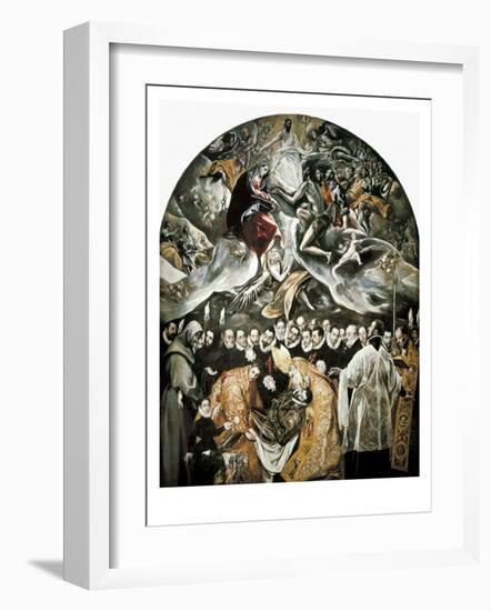 The Burial of Count Orgaz-El Greco-Framed Art Print