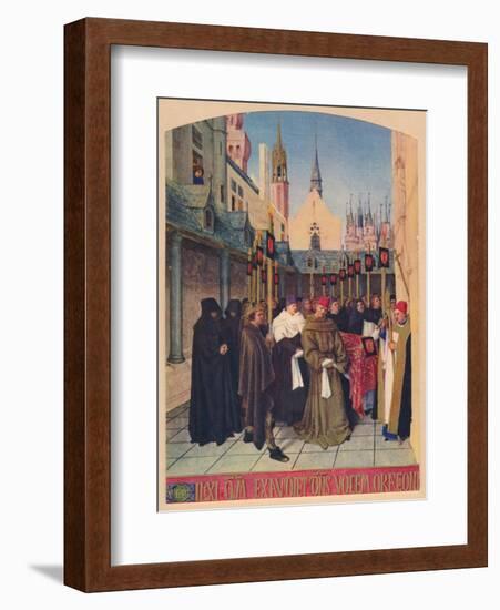 'The Burial of Etienne Chevalier', c1455, (1939)-Jean Fouquet-Framed Giclee Print