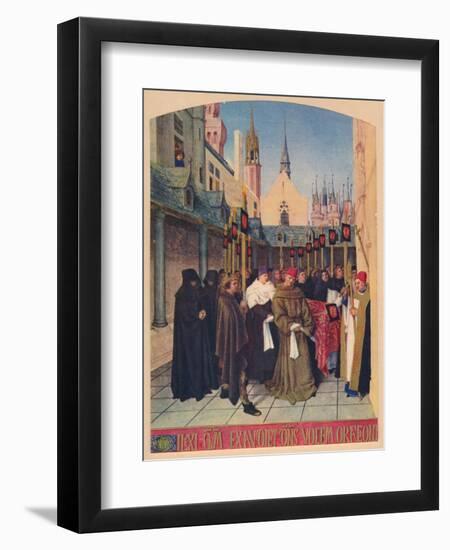 'The Burial of Etienne Chevalier', c1455, (1939)-Jean Fouquet-Framed Giclee Print