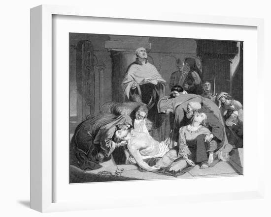 The Burial of Harold at Waltham Abbey, (C184)-Frederick Richard Pickersgill-Framed Giclee Print