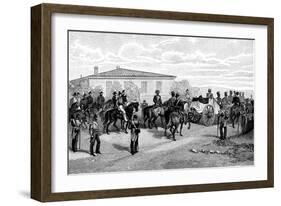 The Burial of Lord Raglan Near Sevastopol, Crimea, Russia, 1855-William Simpson-Framed Giclee Print