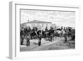 The Burial of Lord Raglan Near Sevastopol, Crimea, Russia, 1855-William Simpson-Framed Giclee Print