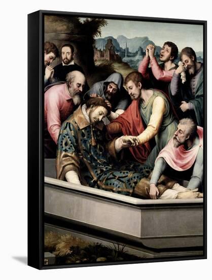 The Burial of Saint Steven, Ca. 1562-Juan De juanes-Framed Stretched Canvas