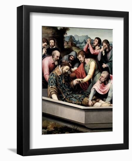 The Burial of Saint Steven, Ca. 1562-Juan De juanes-Framed Giclee Print