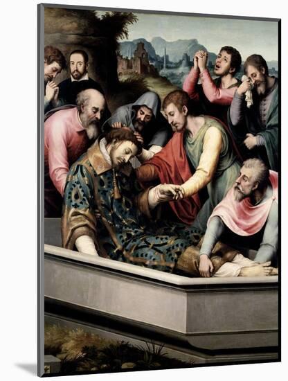 The Burial of Saint Steven, Ca. 1562-Juan De juanes-Mounted Giclee Print