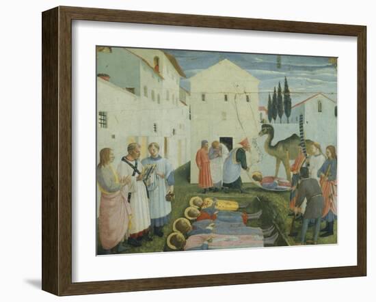 The Burial of Saints Cosmas and Damian-Giovanni Da Fiesole-Framed Giclee Print