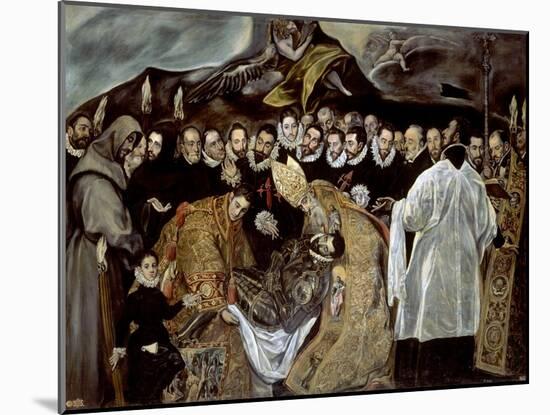 The Burial of the Count of Orgaz, 1586-1588-Jorge Manuel Theotocopuli-Mounted Giclee Print