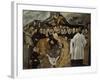 The Burial of the Count of Orgaz (Lower Par), Ca 1625-El Greco-Framed Giclee Print