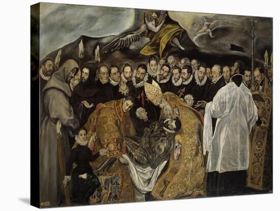 The Burial of the Count of Orgaz (Lower Par), Ca 1625-El Greco-Stretched Canvas