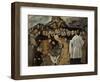 The Burial of the Count of Orgaz (Lower Par), Ca 1625-El Greco-Framed Giclee Print