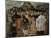 The Burial of the Count of Orgaz (Lower Par), Ca 1625-El Greco-Mounted Giclee Print