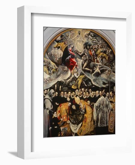 The Burial of the Count of Orgaz-El Greco-Framed Giclee Print