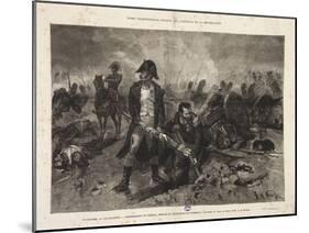 The Burial of the Flag, Episode of the Battle of Waterloo, Engraved by Jules Claretie, 1879-Alphonse Marie de Neuville-Mounted Giclee Print