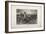 The Burial of the Flag, Episode of the Battle of Waterloo, Engraved by Jules Claretie-Alphonse Marie de Neuville-Framed Giclee Print