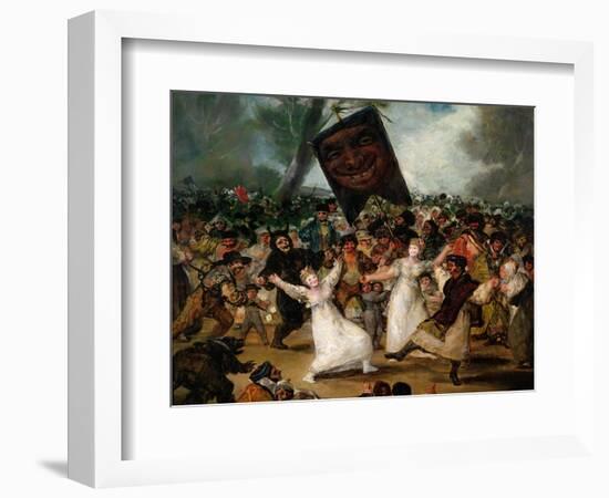 The Burial of the Sardine circa 1812-19 (Detail)-Francisco de Goya-Framed Giclee Print