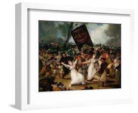 The Burial of the Sardine circa 1812-19 (Detail)-Francisco de Goya-Framed Giclee Print